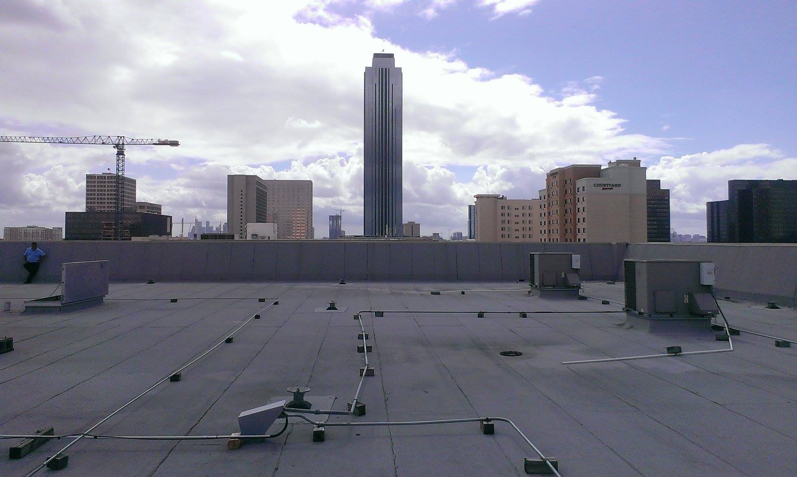 Reflective commercial roof installed in Houston