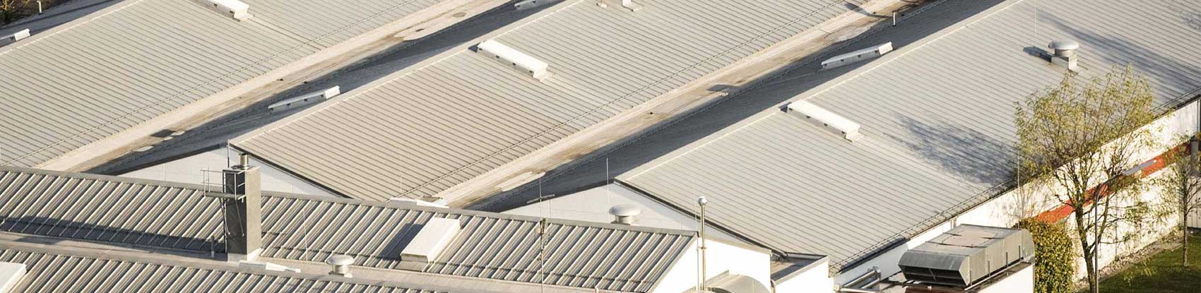 Industrial roofing work by CRC
